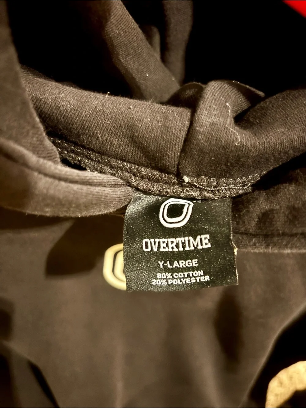 OVERTIME Boys Black Hoodie Youth Large - MSRP 65$